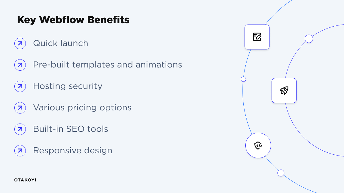 Webflow Benefits