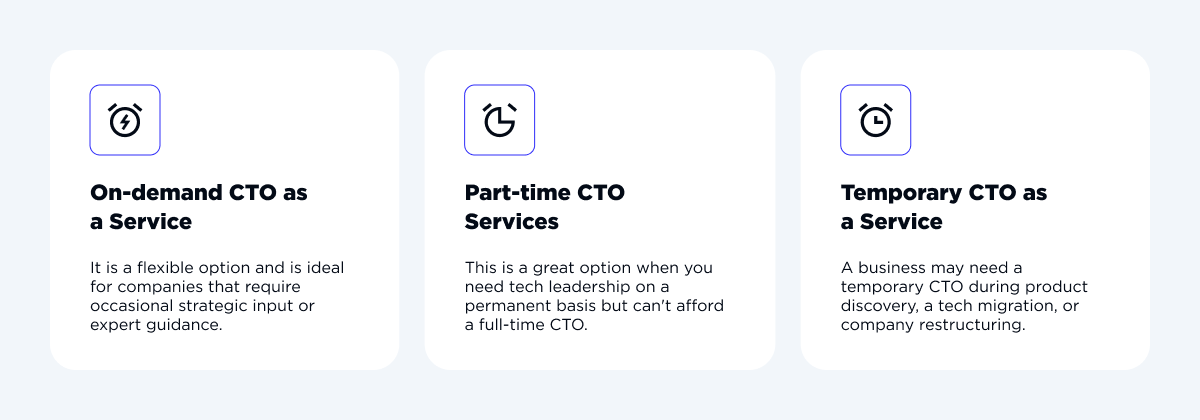 CTO as a service types