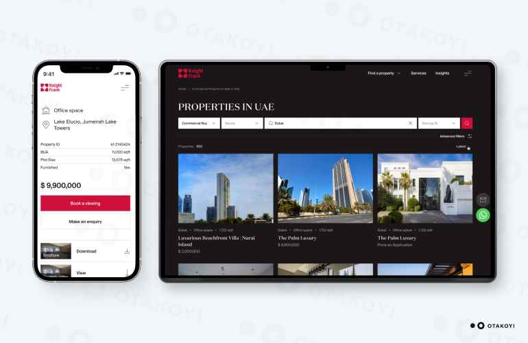 property management real estate web app