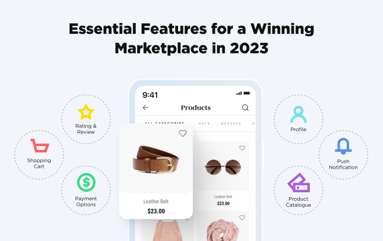 must have features for a marketplace in 2023
