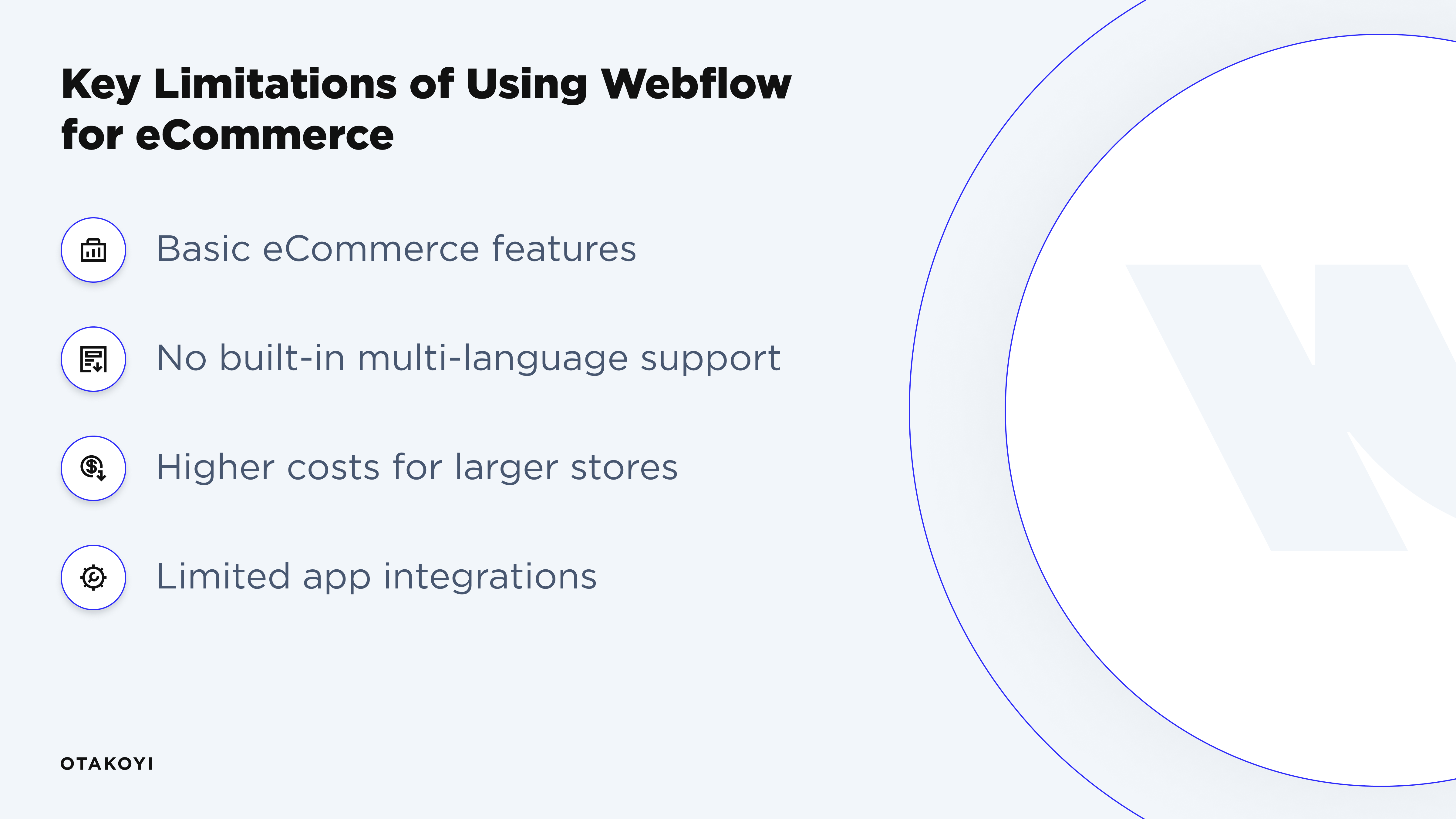 Key Limitations of Webflow in E-commerce