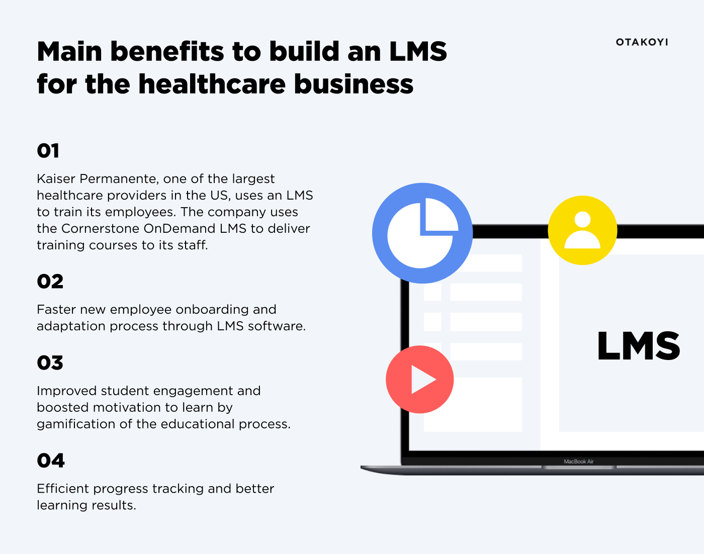 LMS benefits for a healthcare business