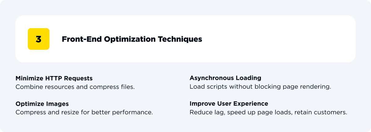 Front-end optimization